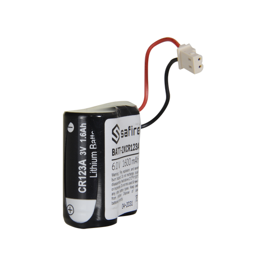 batteria litio 6V 1600mAh - Connettore Molex 5284 | safire Compatibile con i rilevatori Visonic Next Cam PG2 e K9 PG2