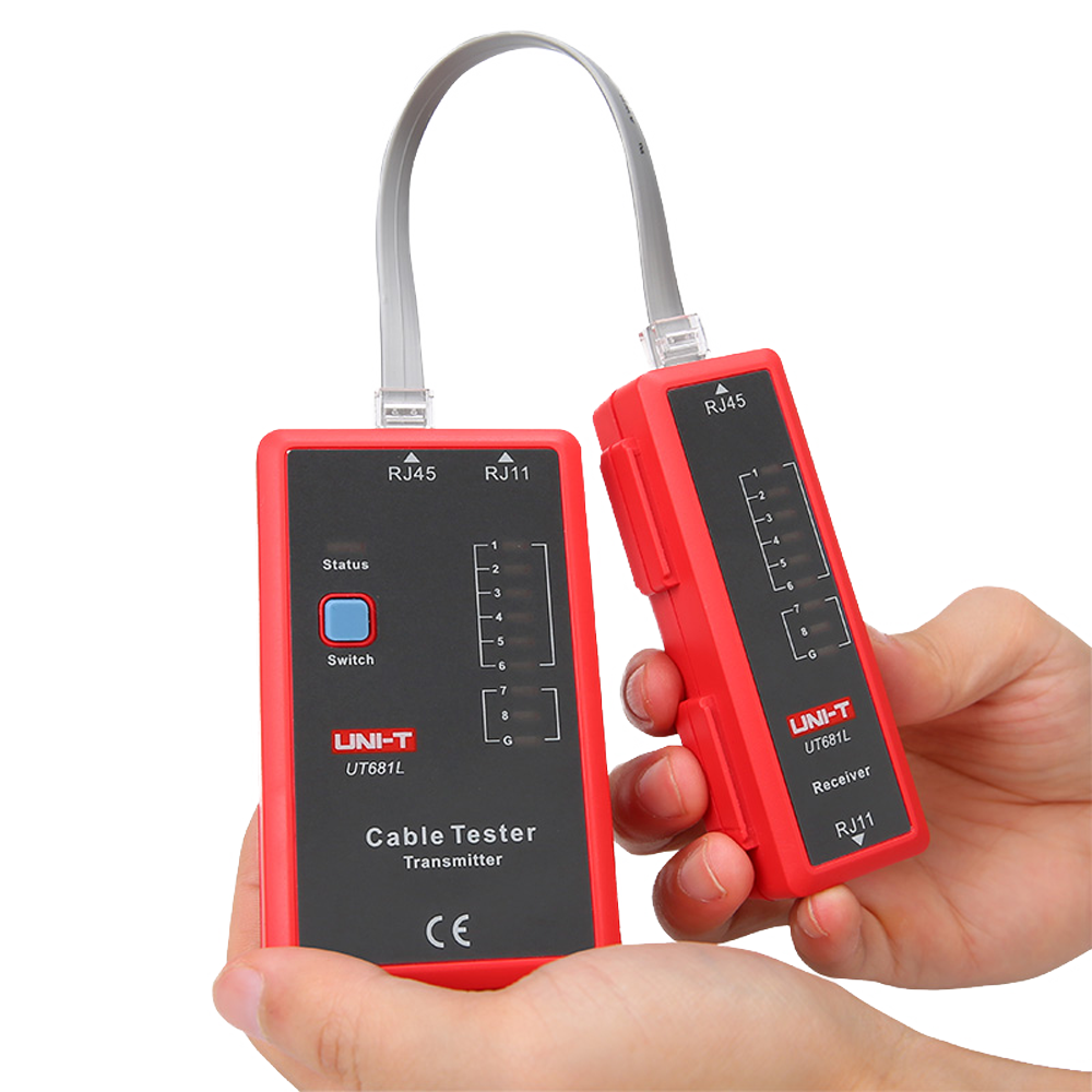 Tester Cavi di Rete RJ45/RJ11 Uni-T UT681L Spegnimento automatico