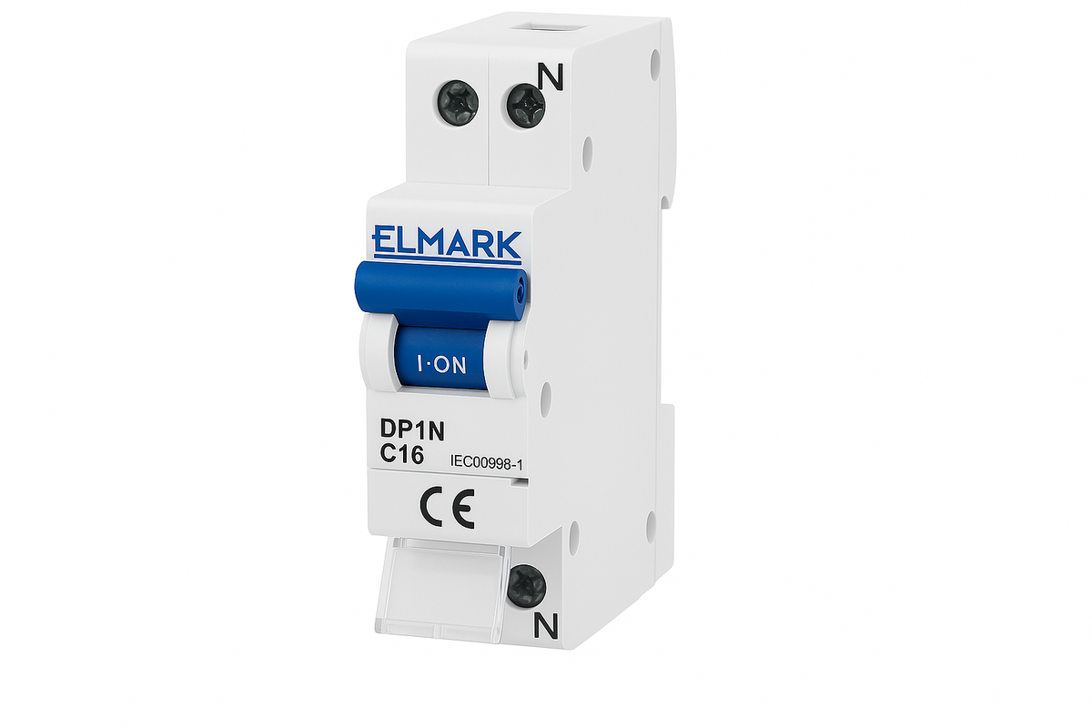 Interruttore Magnetotermico ELMARK 41016C - 16A, 4.5kA, 1 Modulo Curva C
