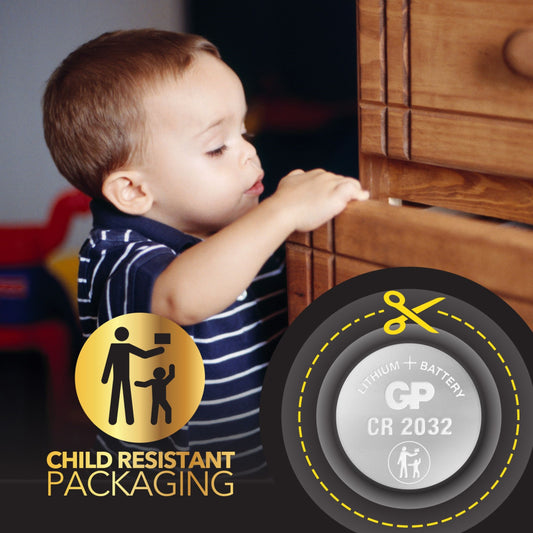 GP Battery | GP2184 | Batteria al Litio a Bottone 3V CR2032 (Blister 1 Pezzo)