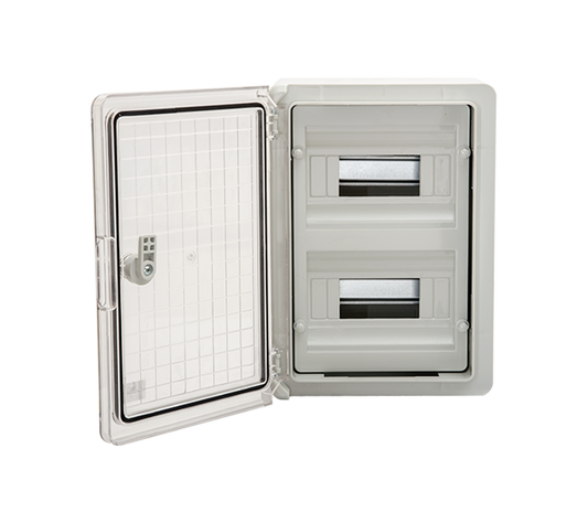 Centralino Elettrico Stagno 24 Moduli IP65 con Porta Trasparente - ELMARK