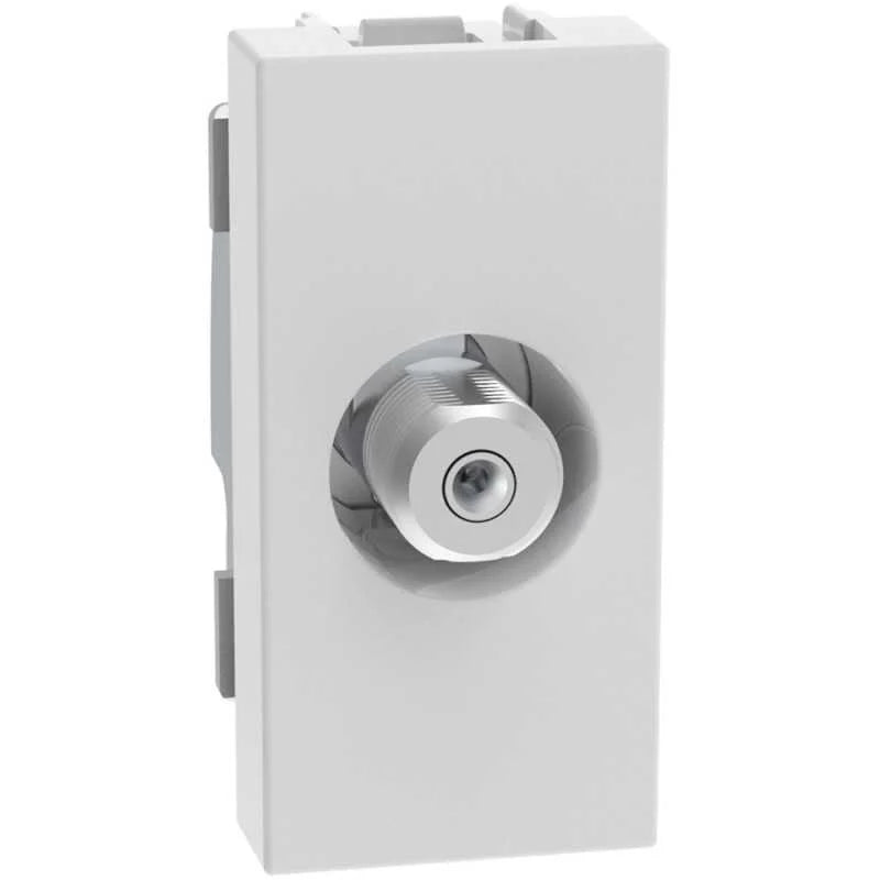 Presa satellitare TV femmina 1 modulo Bianco compatibile BTicino MatixGo