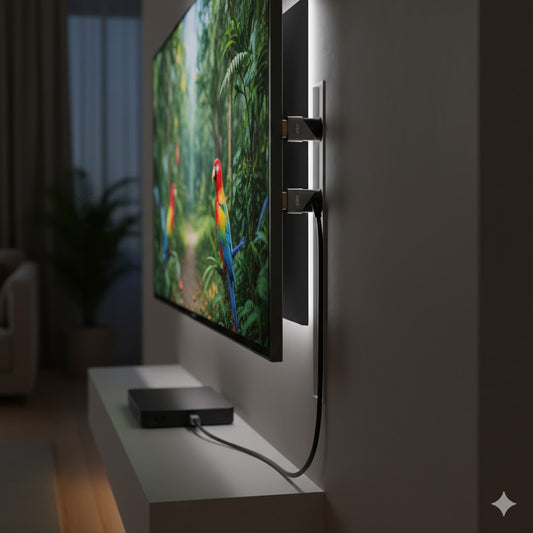 Cavo HDMI 2.0 4K 60Hz con Connettori Rotanti 360° - 5 Metri - Alta Velocità 18Gbps