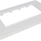 SANDASDON Placca Colore Bianco Compatibile Vimar Plana (4M Da 4 Posti SD78004)
