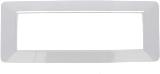 SANDASDON Placca Colore Bianco Compatibile Vimar Plana (7M Da 7 Posti SD78007)