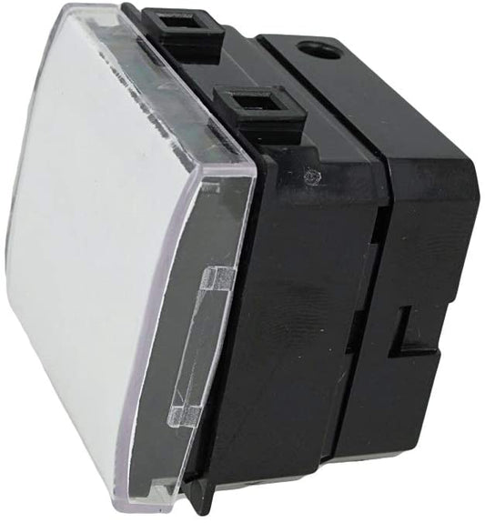 Pulsante Con Targa Portanome 2M Per Campanello Compatibile Bticino Matix