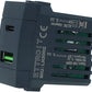 caricatore  USB doppio ingresso Tipo A e Tipo C da 3,1Ah nero compatibile bticino living international