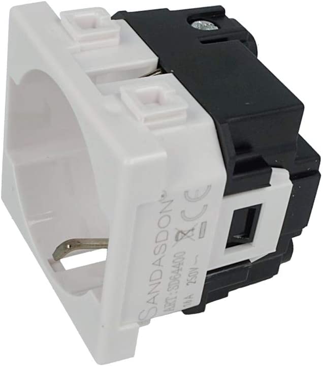 ETTROIT MT2102 Presa Schuko 2P+T 16A Bianco Compatibile Bticino Matix