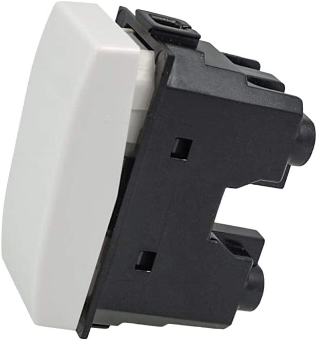 ETTROIT MT0801 Deviatore 1P 16A Unipolare Bianco Compatibile Bticino Matix