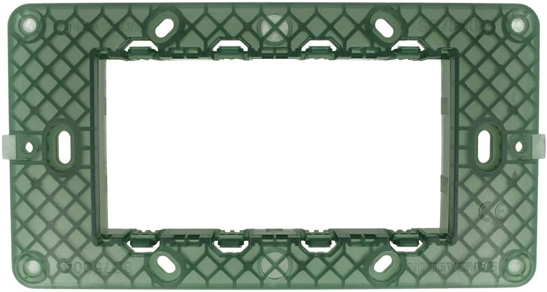 SANDASDON SD75004 Supporto 4M 4 Posti Compatibile Vimar Plana