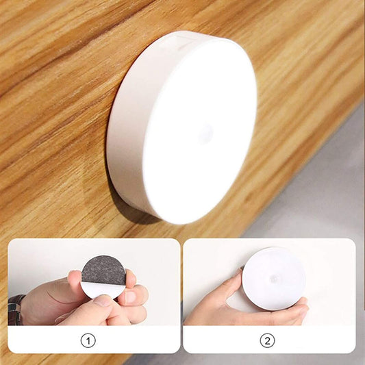 Lampada LED Ricaricabile 6W USB con Sensore Movimento - Luce Notturna per Armadio e Mobili