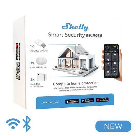 Sensori e Plug&Play - Shelly Smart Blu Bundle 1 - Kit Sensori Bluetooth + Hub