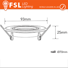 FLFSS608K FSL Portafaretto Orientabile Color Oro 90*25/Φ70 - GU10 MR16