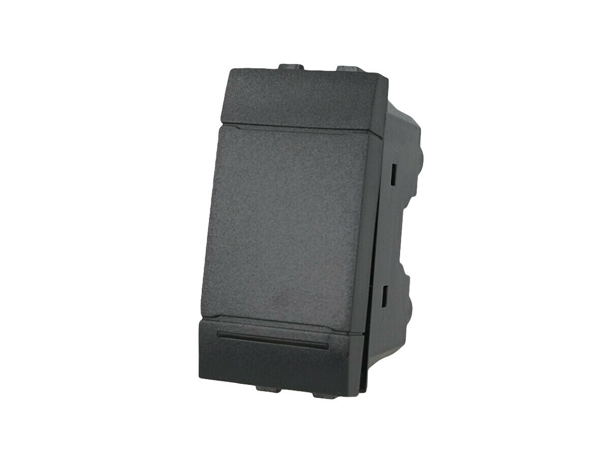Deviatore 1P 16A Unipolare nero compatibile Bticino Living International