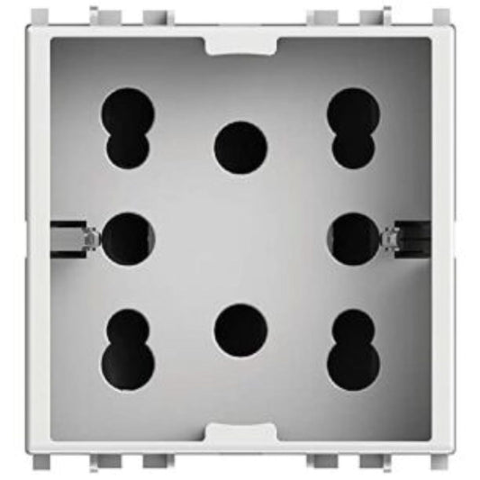 Presa polivalente 4Box Side bianca compatibile Vimar Plana 2 moduli