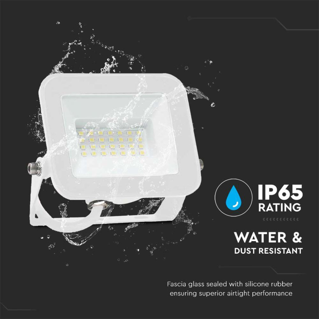 V-TAC PRO Faro LED SMD Chip Samsung 30W Colore Bianco 4000K IP65 sku 10024
