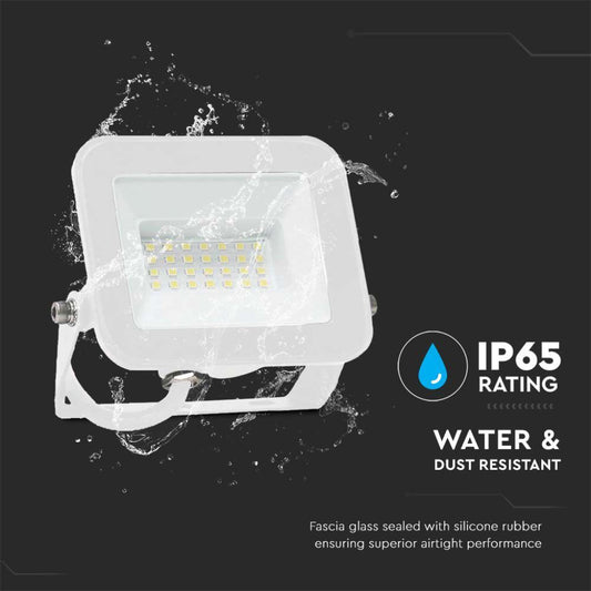 V-TAC PRO Faro LED SMD Chip Samsung 30W Colore Bianco 4000K IP65 sku 10024
