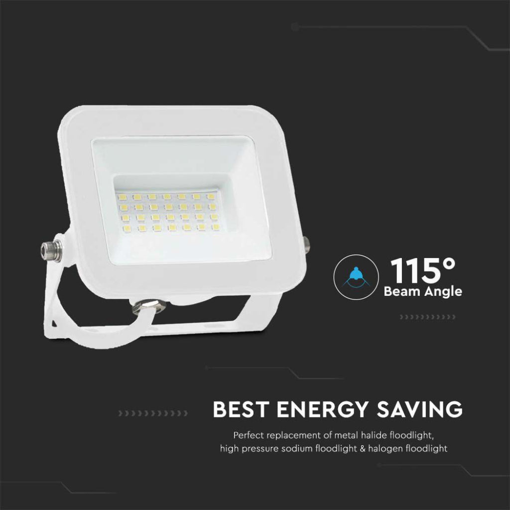 V-TAC PRO Faro LED SMD Chip Samsung 30W Colore Bianco 4000K IP65 sku 10024