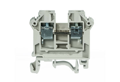 Morsetto a Vite da Guida DIN 6mm² - Grigio (Standard/Fase) - (Simet / Elmark)