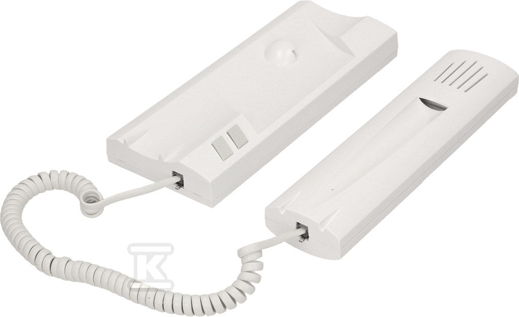 Citofono Universale Bianco ORNO PA-456 - Compatibile con Impianti a 4, 5 e 6 Fili