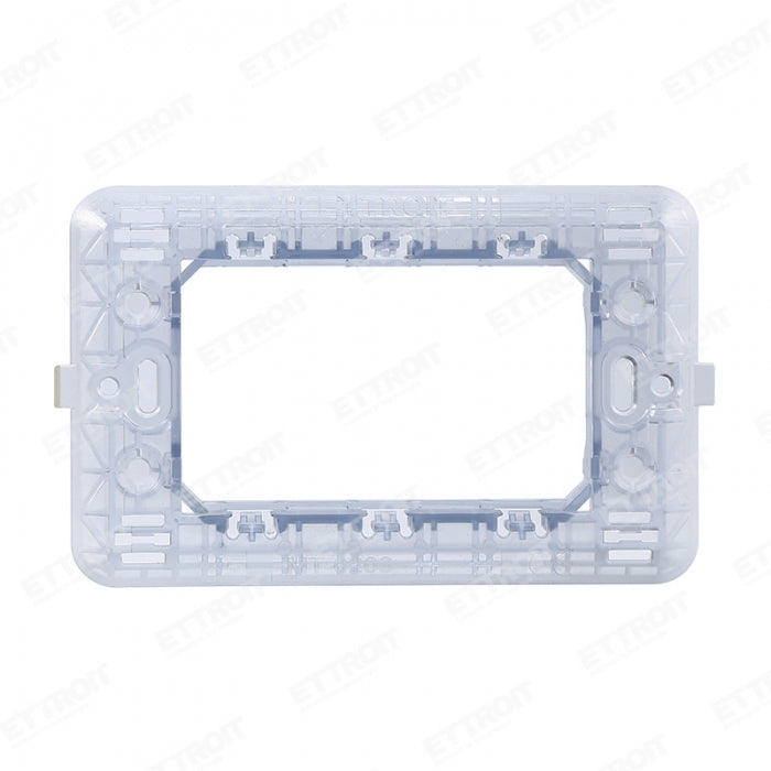 ETTROIT MT0203 Supporto Telaio 3M 3 Posti Compatibile Bticino Matix