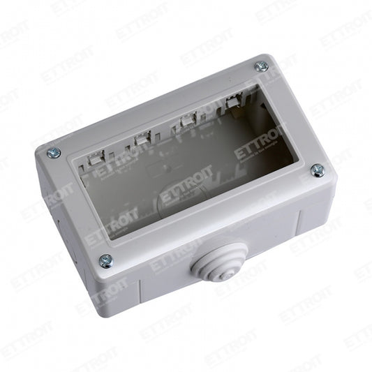 Custodia da Parete 4 Posti IP40 – Serie Solar Ettroit (MT2504) - Compatibile Bticino Matix