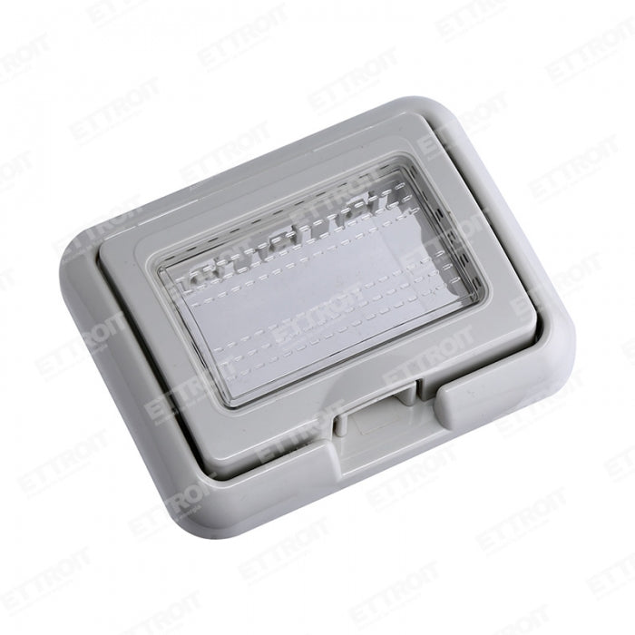 Placca Idrobox IP55 3 Posti Bianco Compatibile Bticino Matix ETTROIT MT2703