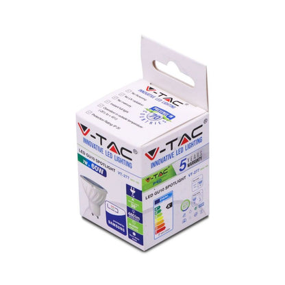 LAMP. LED GU10 SMD 7W 38 GRADI BIANCO NATURALE SAMSUNG Cod. LED166 | Mod. VT-277 | Marca V-TAC