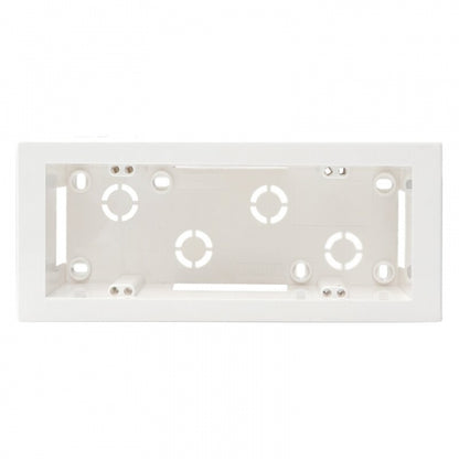 Cassetta da parete modulare 506 monoblocco 6 posti montaggio esterno universale colore bianco IP40 | Ettroit | MT3606
