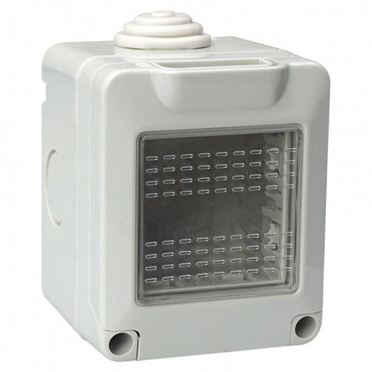 SUPPORTO IDROBOX IP55 2 POSTI BIANCO COMPATIBILE VIMAR PLANA  | ettroit | ev2602