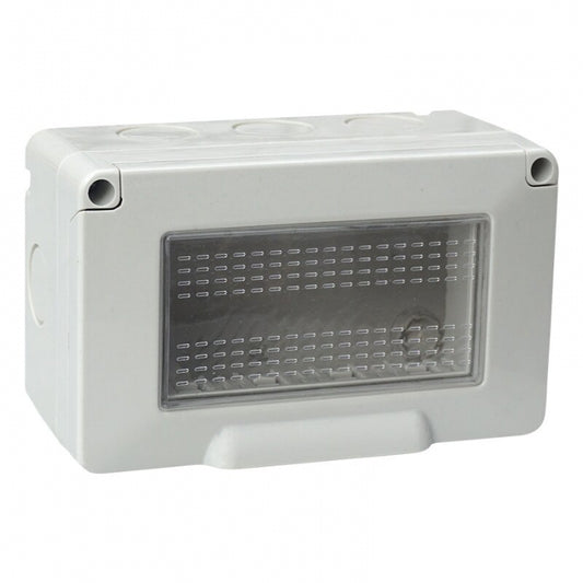 SUPPORTO SCATOLA DA ESTERNOIP55 4 POSTI BIANCO COMPATIBILE VIMAR PLANA  | ETTROIT | ev2604 