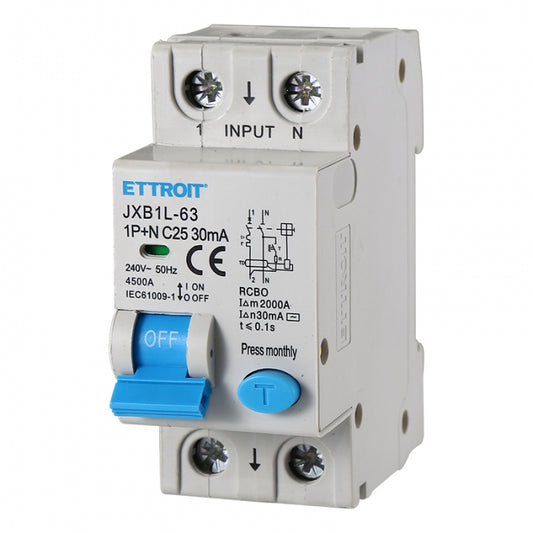 ETTROIT MAGNETOTERMICO DIFFERENZIALE 1P+N 25A 30MA 220V-6KA | JX272561