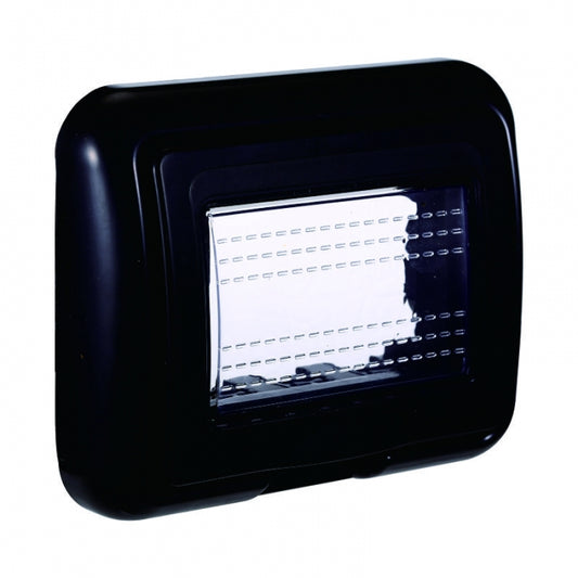 SUPPORTO IDROBOX IP55 3 POSTI NERO COMPATIBILE LIVING INTERNATIONAL LIGHT TECH ettroit LN2703