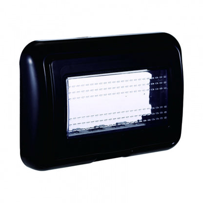 SUPPORTO IDROBOX IP55 4 POSTI NERO COMPATIBILE LIVING INTERNATIONAL LIGHT TECH ettroit LN2704