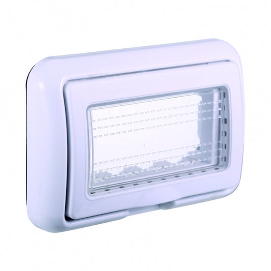 SUPPORTO IDROBOX IP55 4 POSTI BIANCO COMPATIBILE LIVING INTERNATIONAL LIGHT TECH ettroit lb2704
