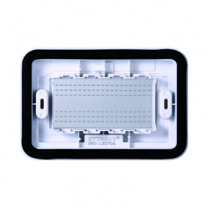 SUPPORTO IDROBOX IP55 4 POSTI BIANCO COMPATIBILE LIVING INTERNATIONAL LIGHT TECH ettroit lb2704