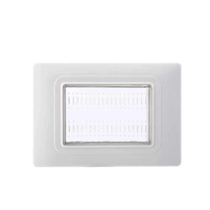 SUPPORTO ESTERNO IP55 3 POSTI BIANCO COMPATIBILE VIMAR PLANA | ettroit | ev2703