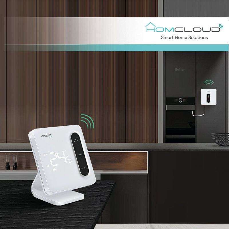 Cronotermostato digitale Smart Homcloud Wi-Fi + ricevitor RF