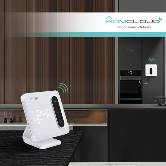 Cronotermostato digitale Smart Homcloud Wi-Fi + ricevitor RF