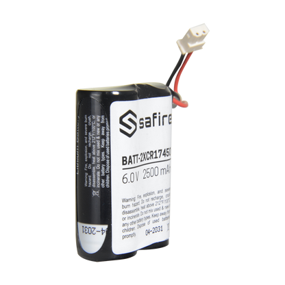 Batteria 2CR17450  6V Molex 2500mAh sostituzione VISONIC (2CR17450) | safire