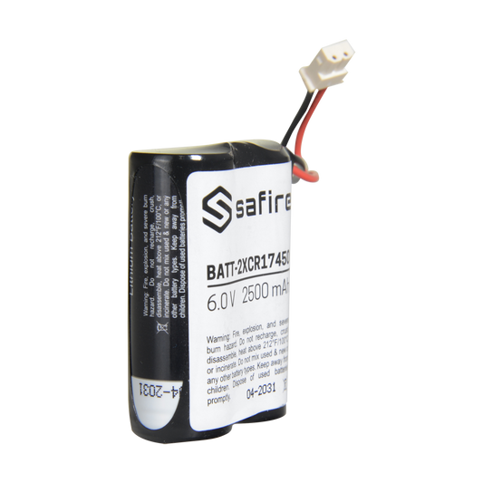 Batteria 2CR17450  6V Molex 2500mAh sostituzione VISONIC (2CR17450) | safire