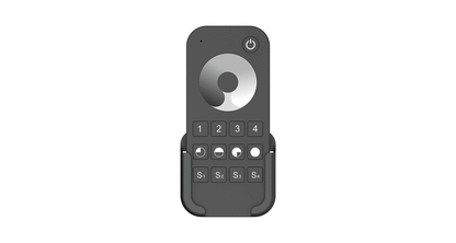 Telecomando RF 2.4GHz Multi-Zone per Strisce LED - 4 Zone, 4 Scene, Controllo Wireless Professionale