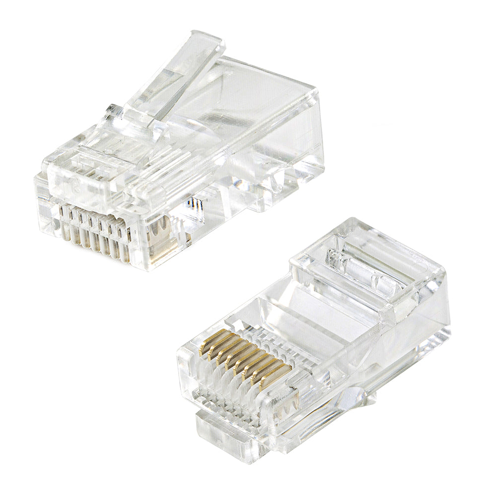 20 Connettori RJ45 Cat6 UTP Passanti per Cavo di Rete - Sistema Easy-Pass Professionale senza Schermatura