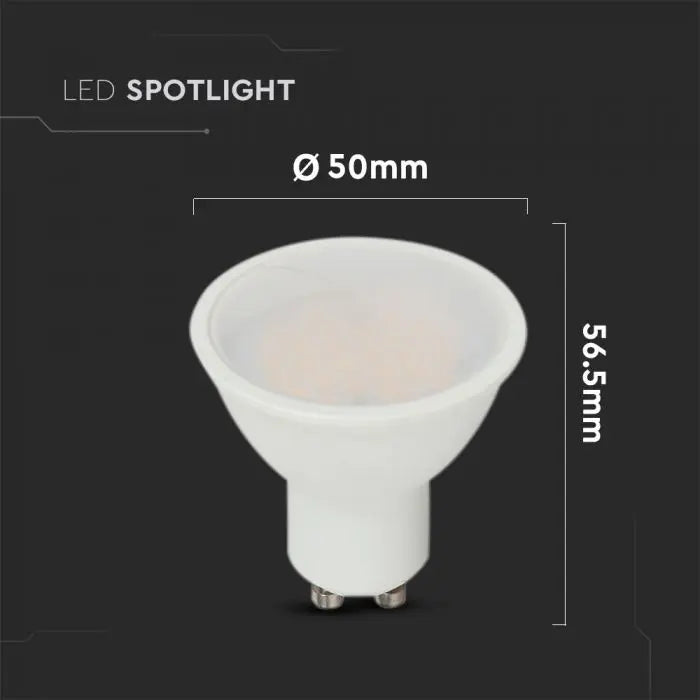Faretto LED V-TAC PRO GU10 4.5W Chip CREE - 100° (3000K / 4000K / 6500K)