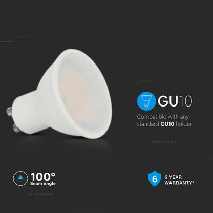 Faretto LED V-TAC PRO GU10 4.5W Chip CREE - 100° (3000K / 4000K / 6500K)