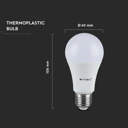 V-TAC Lampadina LED E27 8,5W A60 - Luce Fredda 6500K