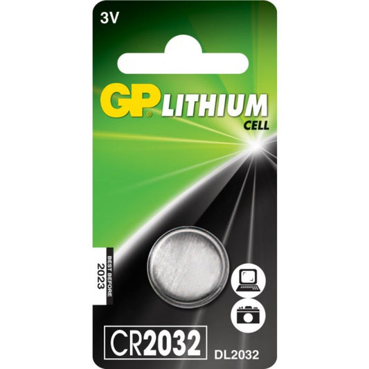 GP Battery | GP2184 | Batteria al Litio a Bottone 3V CR2032 (Blister 1 Pezzo)