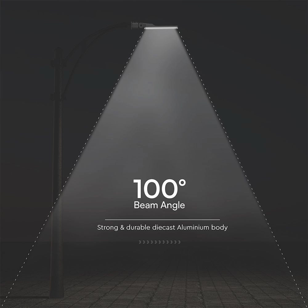 Armatura Stradale LED V-TAC Pro 100W, chip Samsung, angolo regolabile, 4000K, IP65