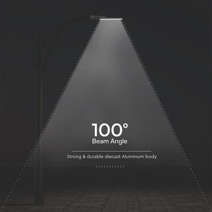 Armatura Stradale LED V-TAC Pro 100W, chip Samsung, angolo regolabile, 4000K, IP65