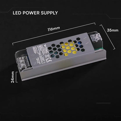 Alimentatore LED Slim in Metallo V-TAC 36W 24V 1.5A IP20